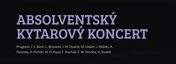 Absolventský kytarový koncert 2019