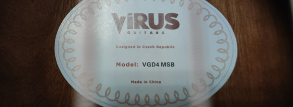 Totální výprodej kytary Virus VGD4 MSB