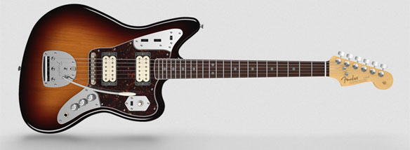 Elektrická kytara Kurt Cobain Jaguar® Fender 3-Color Sunburst